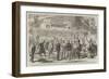 The First Visit of Victor Emmanuel to the Camp of the National Army at St Angelo-Frank Vizetelly-Framed Giclee Print