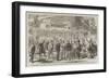 The First Visit of Victor Emmanuel to the Camp of the National Army at St Angelo-Frank Vizetelly-Framed Giclee Print