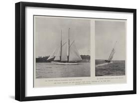 The First Voyages of the Kaiser's New Yacht, Meteor II, at New York-null-Framed Giclee Print