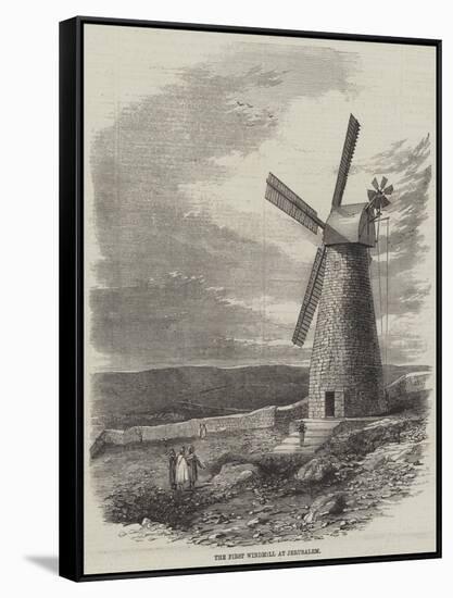 The First Windmill at Jerusalem-null-Framed Stretched Canvas