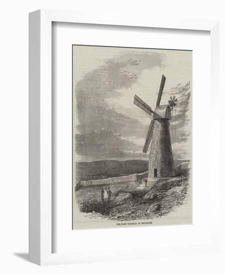 The First Windmill at Jerusalem-null-Framed Giclee Print