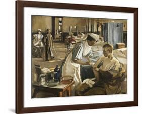 The First Wounded, London Hospital, 1914-Sir John Lavery-Framed Giclee Print