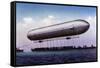 The First Zeppelin, LZ.1, Makes Its Maiden Flight Over the Bodensee-null-Framed Stretched Canvas