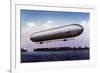 The First Zeppelin, LZ.1, Makes Its Maiden Flight Over the Bodensee-null-Framed Premium Giclee Print