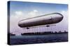 The First Zeppelin, LZ.1, Makes Its Maiden Flight Over the Bodensee-null-Stretched Canvas