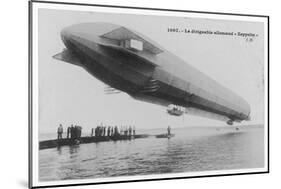 The First Zeppelin Lz-I on the Bodensee-null-Mounted Art Print