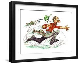 The Fish are Biting-Nate Owens-Framed Giclee Print