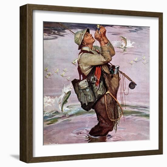 "The Fish are Jumping", May 19, 1951-Mead Schaeffer-Framed Giclee Print