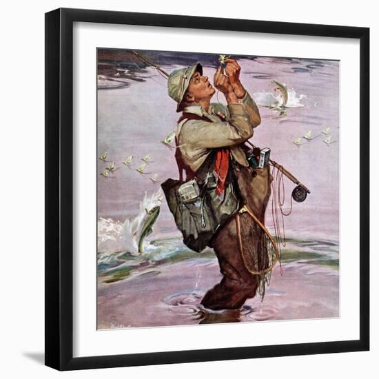 "The Fish are Jumping", May 19, 1951-Mead Schaeffer-Framed Giclee Print