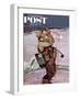 "The Fish are Jumping" Saturday Evening Post Cover, May 19, 1951-Mead Schaeffer-Framed Giclee Print