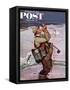 "The Fish are Jumping" Saturday Evening Post Cover, May 19, 1951-Mead Schaeffer-Framed Stretched Canvas