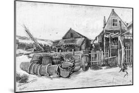 The Fish Drying Barn at Scheveningen, c.1882-Vincent van Gogh-Mounted Giclee Print