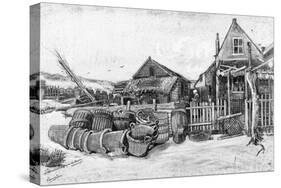 The Fish Drying Barn at Scheveningen, c.1882-Vincent van Gogh-Stretched Canvas