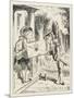 The Fish Footman and the Frog Footman-John Tenniel-Mounted Art Print