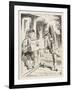 The Fish Footman and the Frog Footman-John Tenniel-Framed Art Print