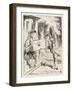 The Fish Footman and the Frog Footman-John Tenniel-Framed Art Print