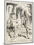 The Fish Footman and the Frog Footman-John Tenniel-Mounted Art Print