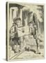 The Fish-Footman, Lewis Carroll-John Tenniel-Stretched Canvas