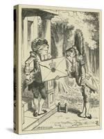 The Fish-Footman, Lewis Carroll-John Tenniel-Stretched Canvas