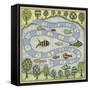 The Fish Game-Robin Betterley-Framed Stretched Canvas