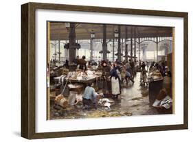 The Fish Hall at the Central Market-Victor Gabriel Gilbert-Framed Giclee Print