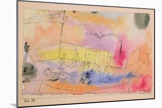 The Fish in the Harbour, 1916-Paul Klee-Mounted Giclee Print