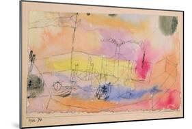 The Fish in the Harbour, 1916-Paul Klee-Mounted Giclee Print