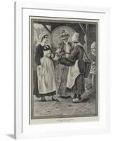 The Fish Market at Honfleur-null-Framed Giclee Print