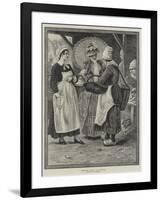 The Fish Market at Honfleur-null-Framed Giclee Print