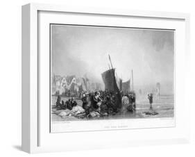 The Fish Market, C1820S-Charles Lewis-Framed Giclee Print