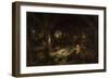 The Fish Market, Dieppe, 1845-Louis Gabriel Eugène Isabey-Framed Premium Giclee Print