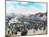 The Fish Market In Bergen, CA 1915-Fylkesarkivet i Sogn og Fjordane-Mounted Art Print