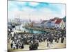 The Fish Market In Bergen, CA 1915-Fylkesarkivet i Sogn og Fjordane-Mounted Art Print