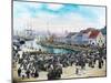 The Fish Market In Bergen, CA 1915-Fylkesarkivet i Sogn og Fjordane-Mounted Art Print