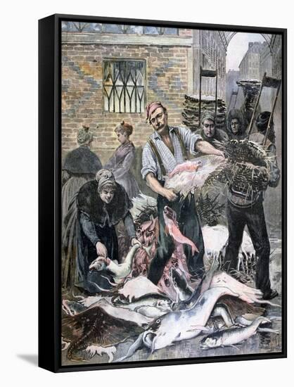 The Fish Market, Paris, 1893-Henri Meyer-Framed Stretched Canvas