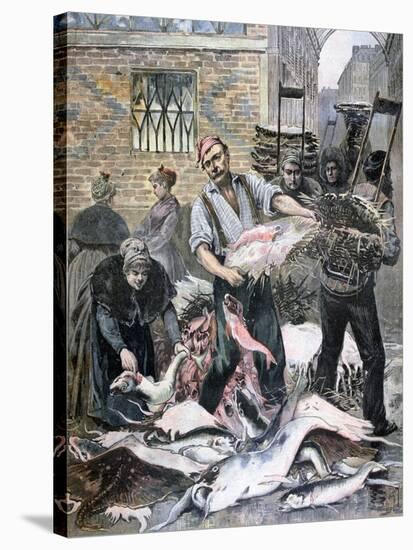 The Fish Market, Paris, 1893-Henri Meyer-Stretched Canvas