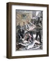 The Fish Market, Paris, 1893-Henri Meyer-Framed Giclee Print