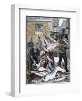 The Fish Market, Paris, 1893-Henri Meyer-Framed Giclee Print