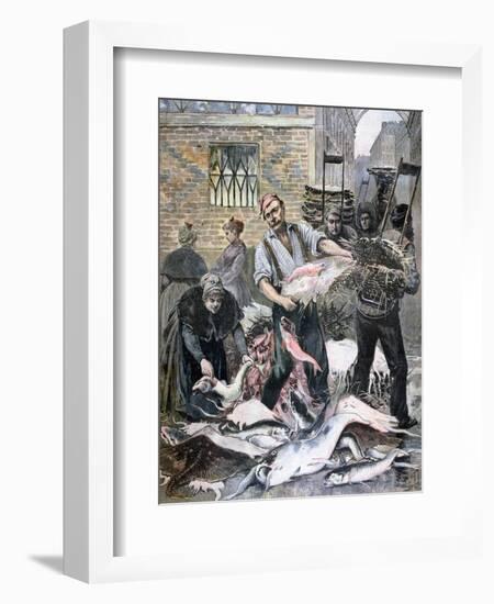 The Fish Market, Paris, 1893-Henri Meyer-Framed Giclee Print