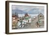 The Fish Market, Vancouver, the Mosquito Fleet-Harold Copping-Framed Giclee Print