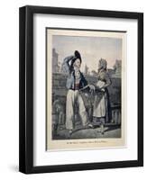 The Fish Seller-Antoine Charles Horace Vernet-Framed Giclee Print