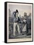 The Fish Seller-Antoine Charles Horace Vernet-Framed Stretched Canvas