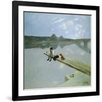 The Fisherman, 1884-Jean Louis Forain-Framed Giclee Print