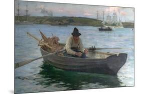 The Fisherman, 1888-89-Henry Scott Tuke-Mounted Giclee Print