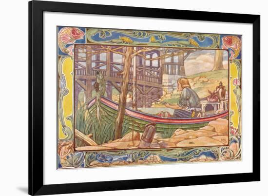 'The Fisherman', 1901-Patten Wilson-Framed Giclee Print