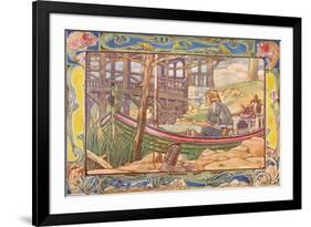 'The Fisherman', 1901-Patten Wilson-Framed Giclee Print