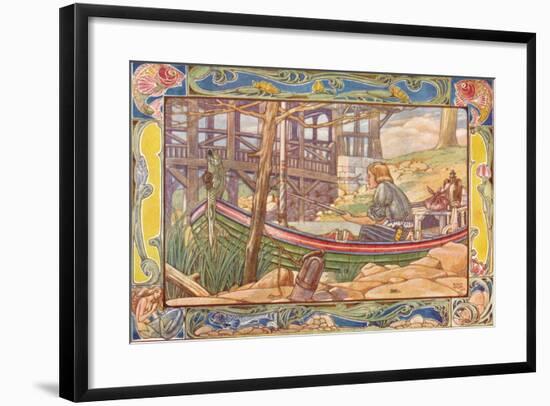 'The Fisherman', 1901-Patten Wilson-Framed Giclee Print