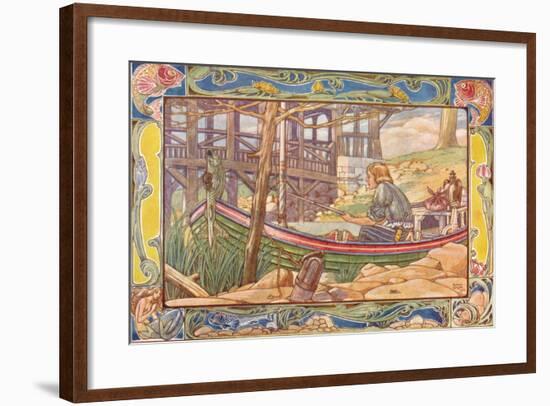 'The Fisherman', 1901-Patten Wilson-Framed Giclee Print