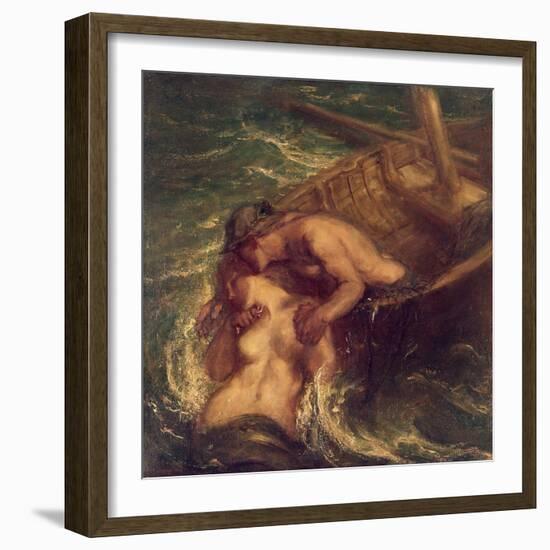 The Fisherman and the Mermaid, 1901-03-Charles Haslewood Shannon-Framed Giclee Print