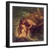 The Fisherman and the Mermaid, 1901-03-Charles Haslewood Shannon-Framed Giclee Print